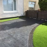 New driveway and artificial grass garden Wythenshawe