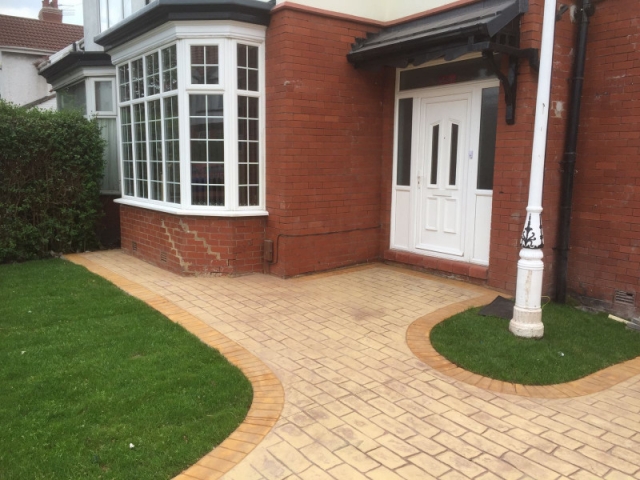 Sandstone driveway Burnage, Manchester 1