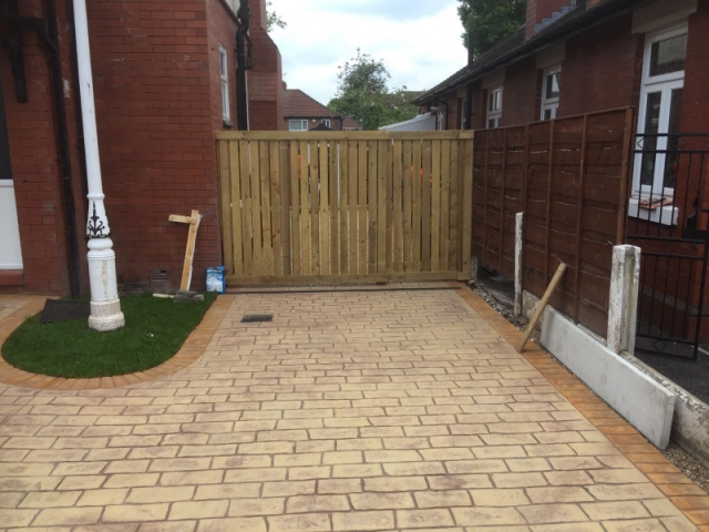 Sandstone driveway Burnage, Manchester 3