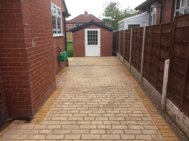 Sandstone driveway Burnage, Manchester 4