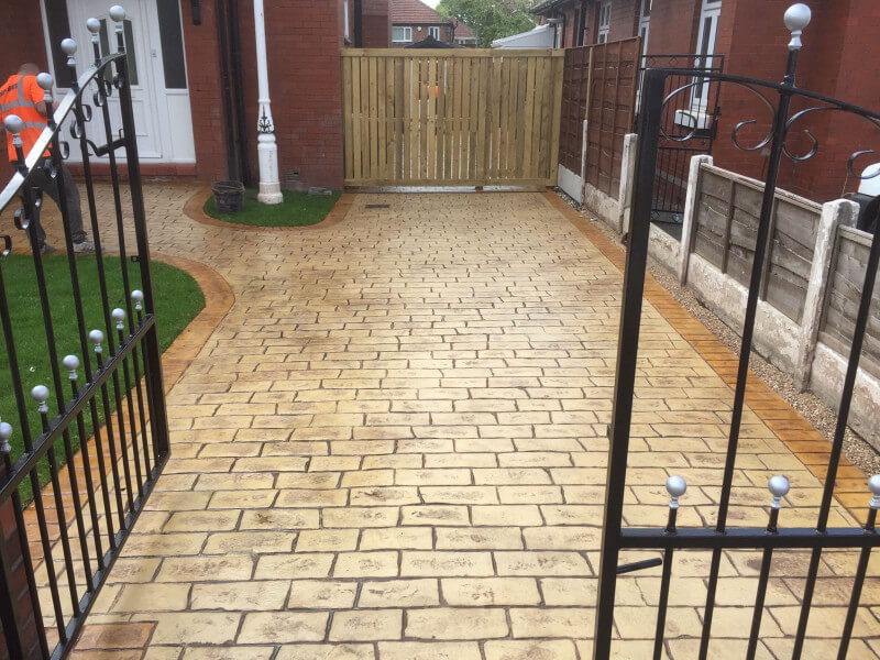 Sandstone driveway Burnage, Manchester