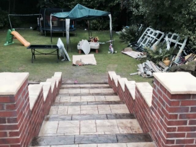 Sandstone steps Northenden 01