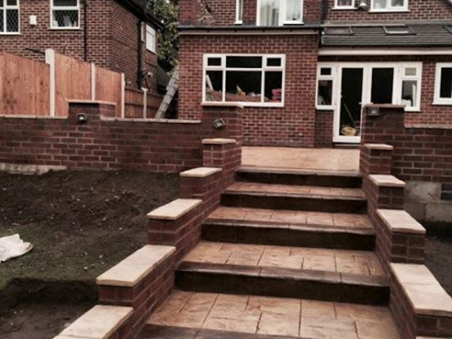 Sandstone steps Northenden 02