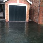New concrete driveway in the Gatley