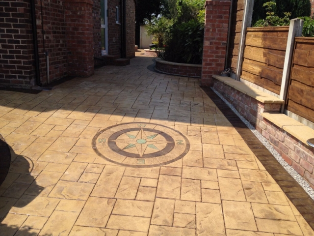 New concrete driveway in Cheadle