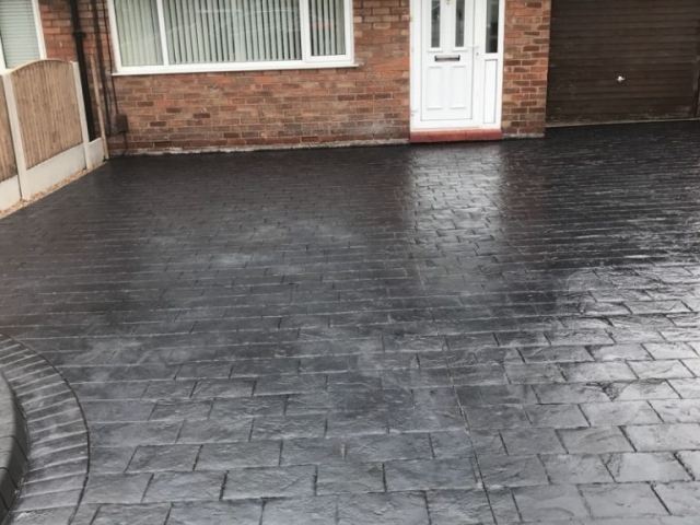 New London concreate cobble printed driveway Timperly