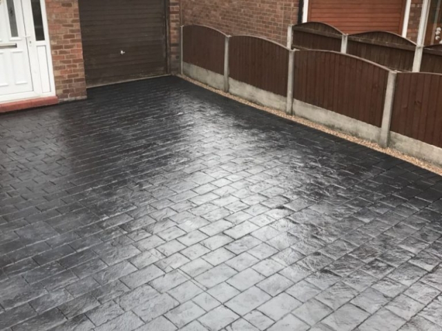 New London concreate cobble printed driveway Timperly