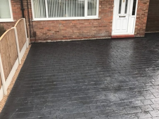 New London concreate cobble printed driveway Timperly