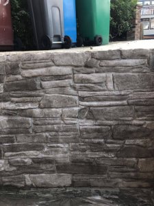 Completed Driveway and wall