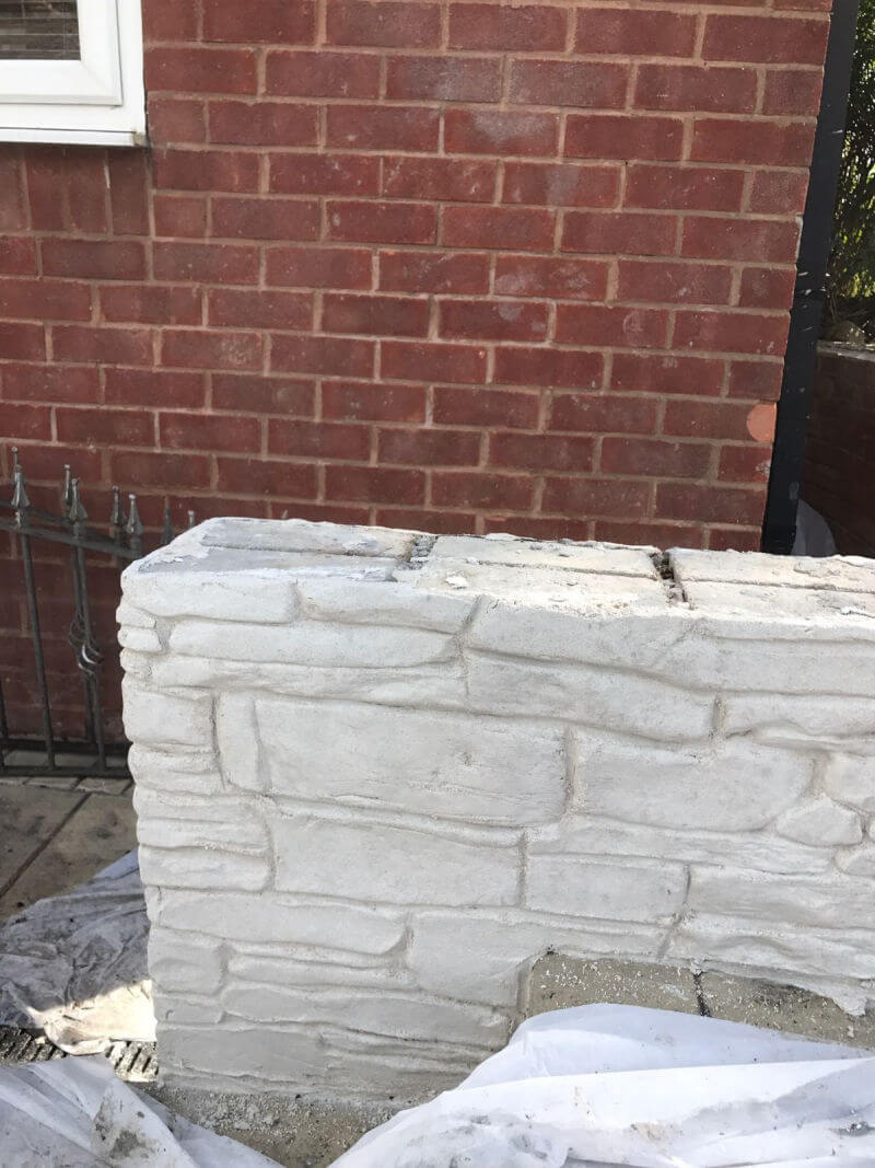 New Driveway and wall in progress