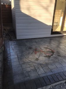 New pattern imprinted patio in Wythenshawe