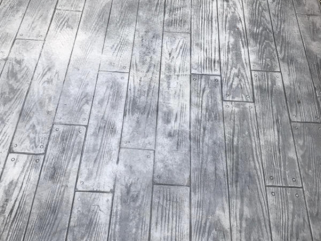 New Imprinted Concrete Patio in Wythenshawe