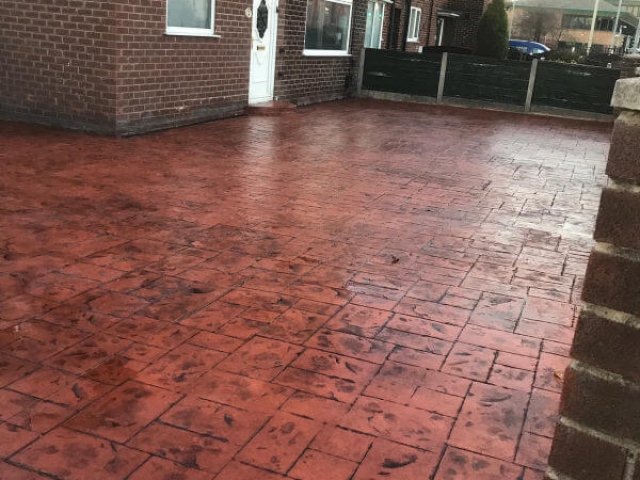New concrete driveway in Wythenshawe, Manchester