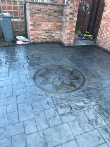 New concrete driveway in Didsbury, Manchester