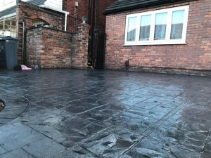 New concrete driveway in Didsbury, Manchester
