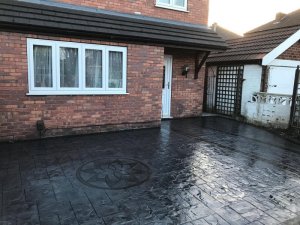 New concrete driveway in Didsbury, Manchester