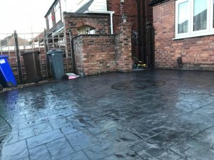 New concrete driveway in Didsbury, Manchester
