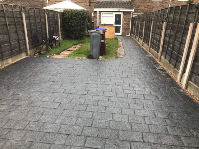 New Rear Driveway and Patio in Wythenshawe