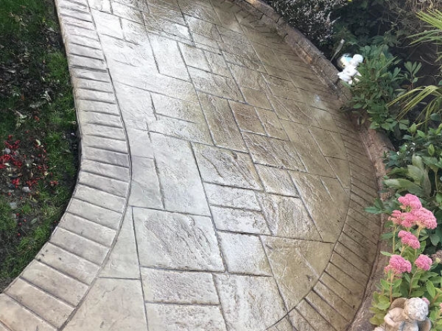 Imprinted Concrete Patio