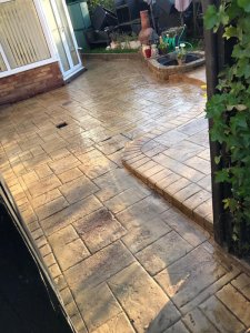 Imprinted Concrete Patio