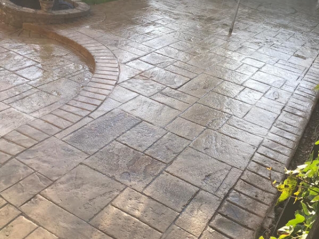 Imprinted Concrete Patio