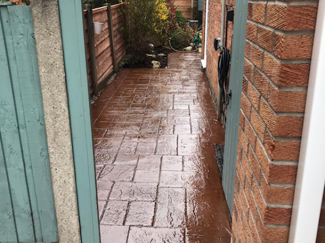 New driveway and paths in Leigh Wigan