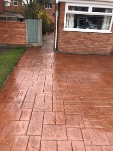 New driveway and paths in Leigh Wigan