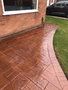 New driveway and paths in Leigh Wigan