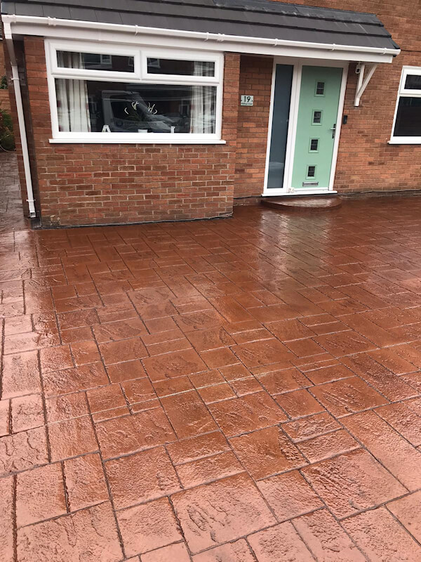 New driveway and paths in Leigh Wigan