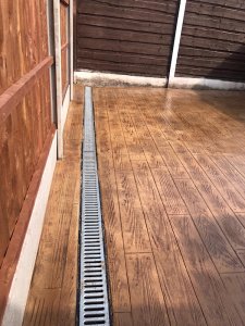 Wood Plank Effect Concrete Patio in Manchester