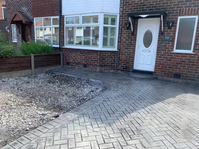 New driveway in Flixton Manchester