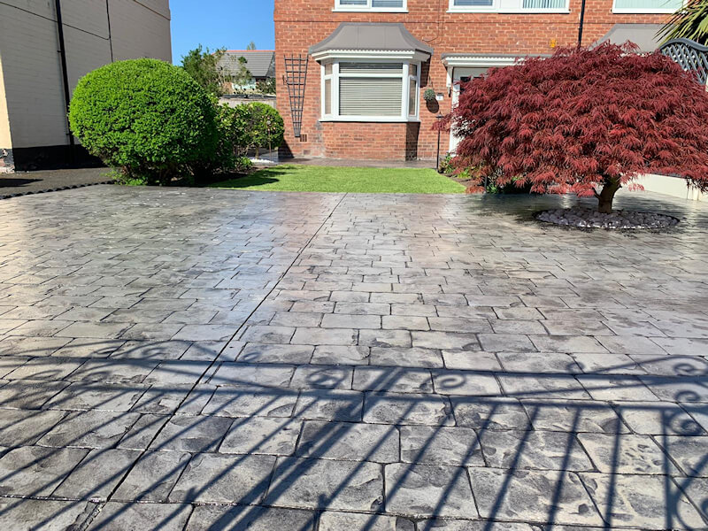 New Pattern Imprinted Concrete Driveway in Wythenshawe