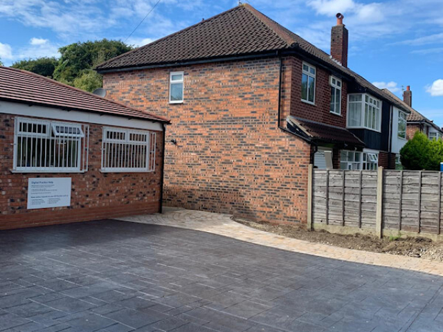 New driveway in Brooklands