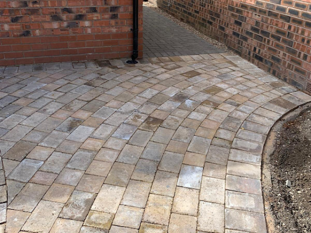 New driveway in Brooklands