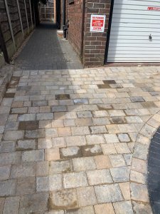 New driveway in Brooklands