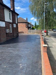 New driveway in Brooklands