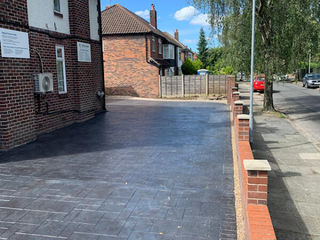 New driveway in Brooklands