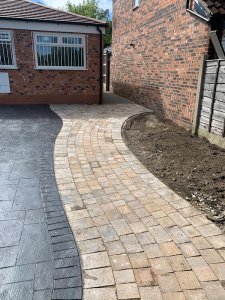 New driveway in Brooklands