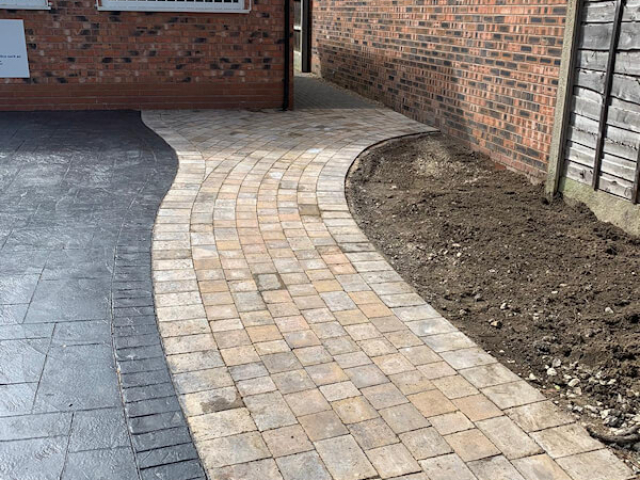 New driveway in Brooklands