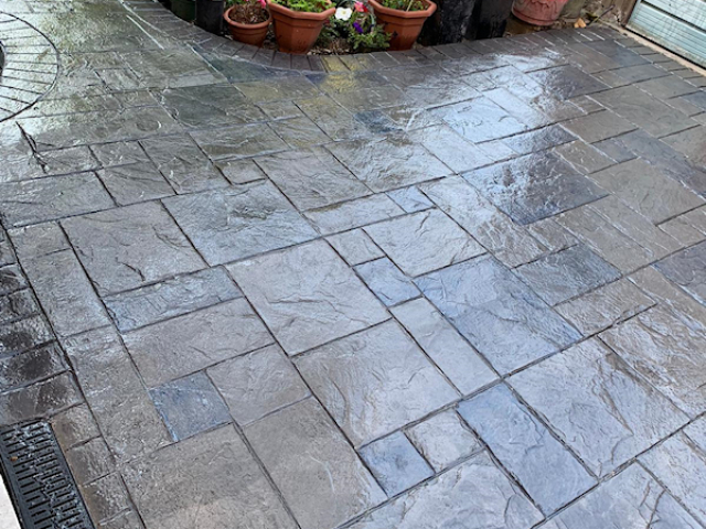 New patio and driveway in Didsbury