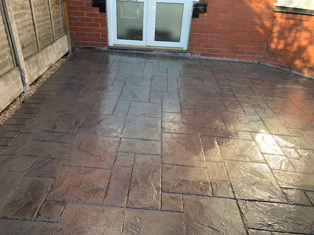 New patio and driveway in Didsbury