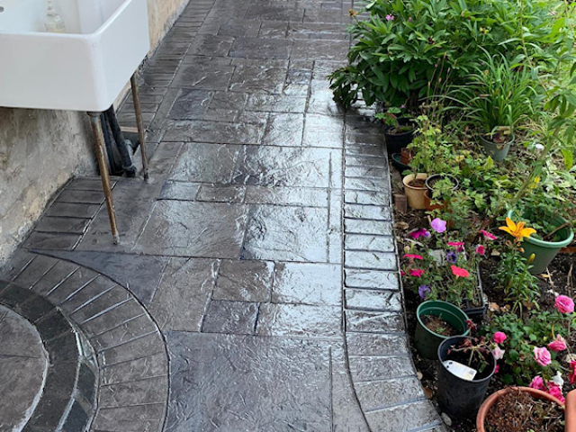 New patio and driveway in Didsbury