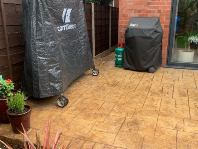 New concrete driveway and patio in Gatley