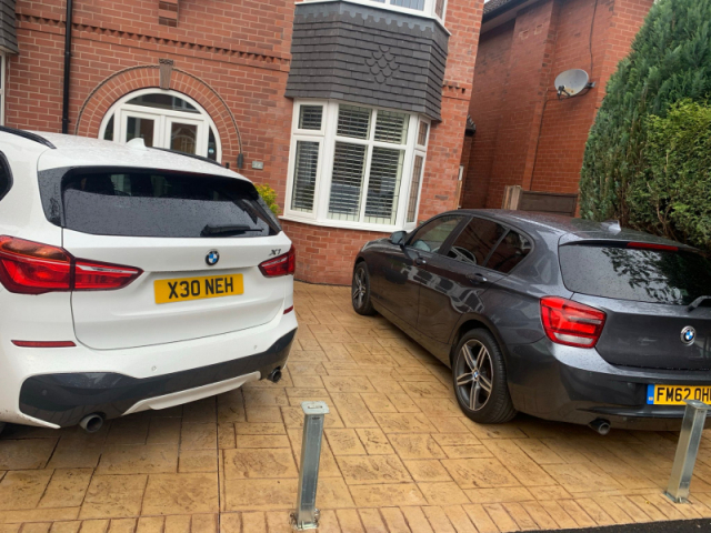 New concrete driveway and patio in Gatley