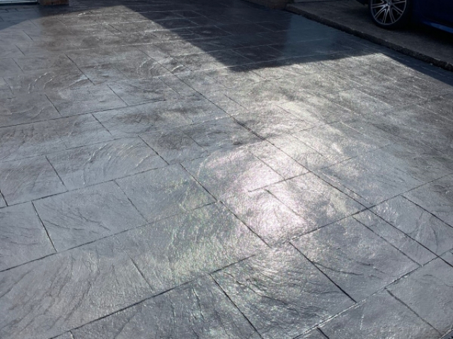 New Pattern imprinted Concrete Driveway in Urmston