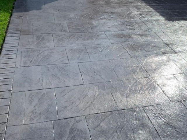 New Pattern imprinted Concrete Driveway in Urmston