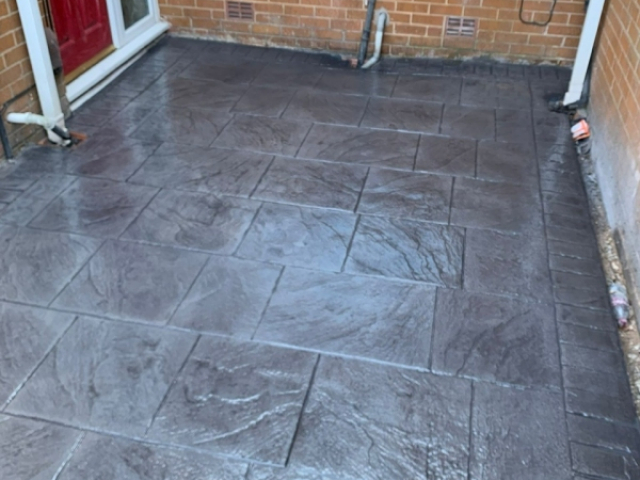 New Pattern imprinted Concrete Driveway in Urmston