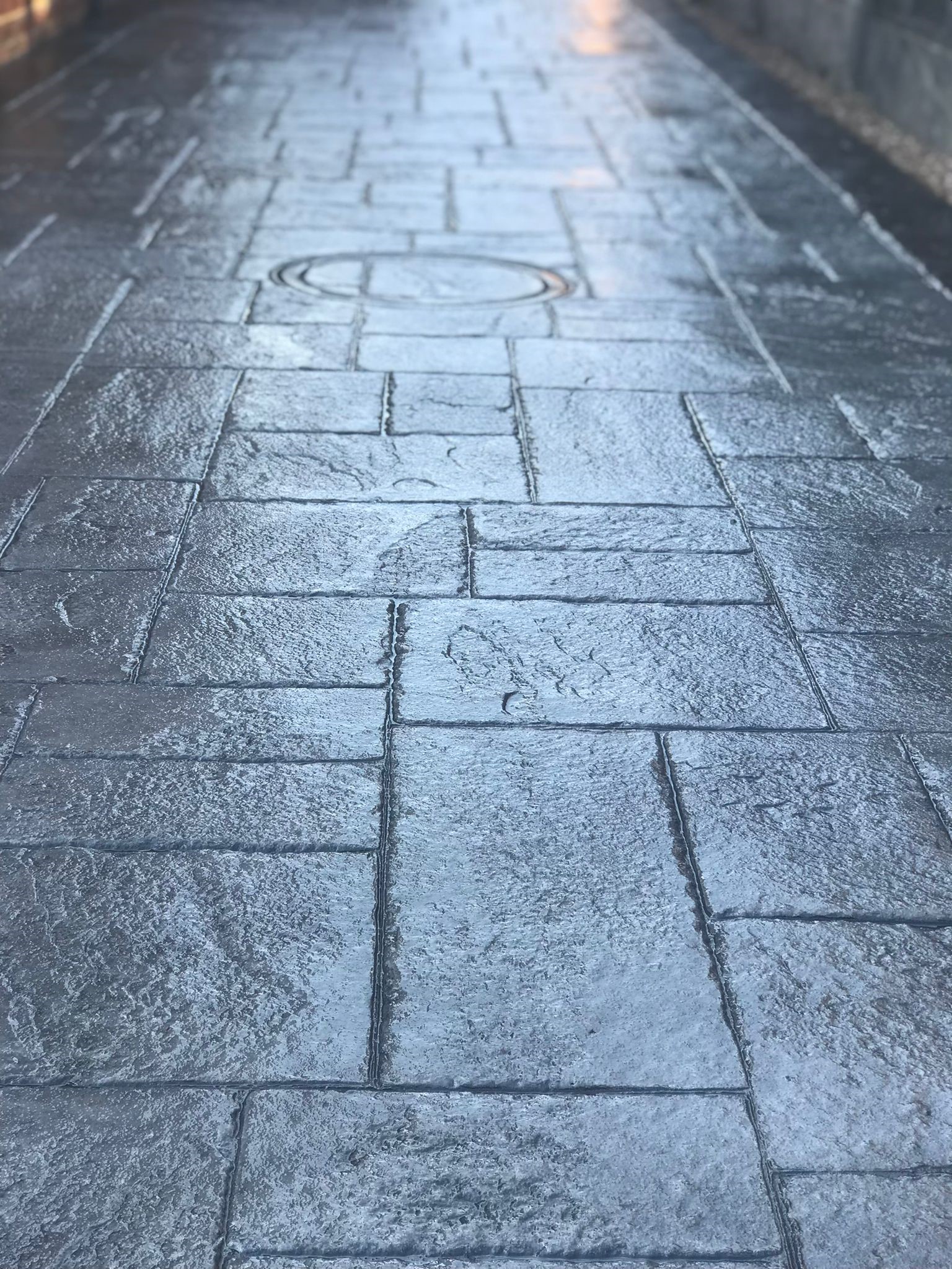 New Driveway in Ashlar Stone Pattern