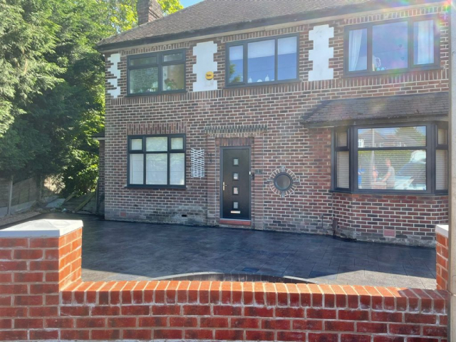 New driveway in Gatley area of Stockport