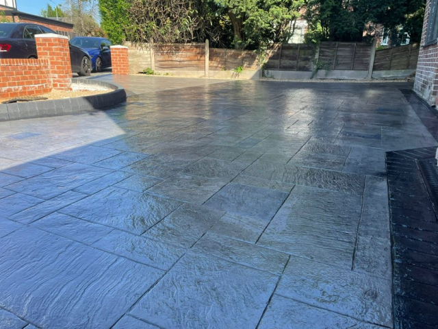New driveway in Gatley area of Stockport